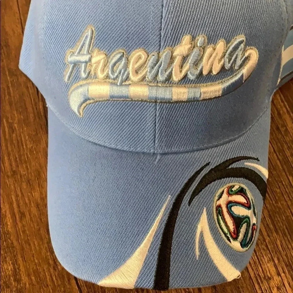 Argentina Team Soccer Cap Blue Adjustable NWT - Picture 4 of 12
